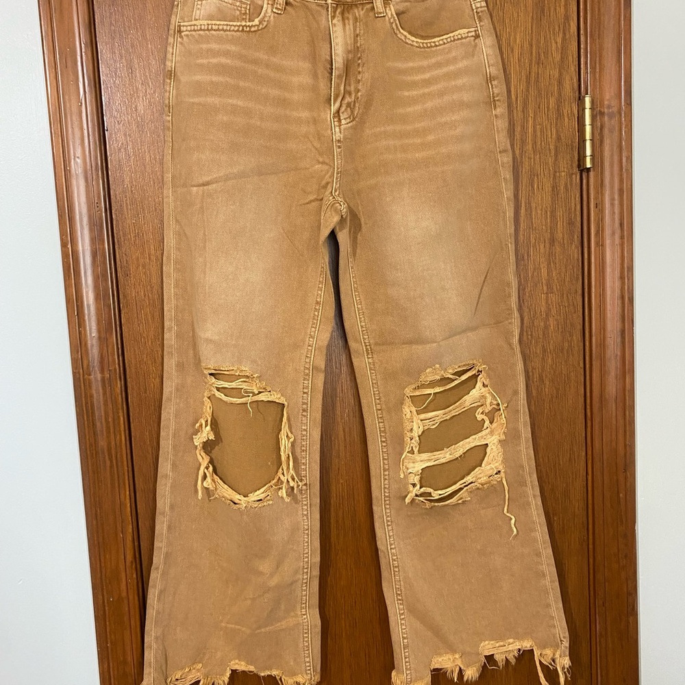 Velvet Tan Cotton Pants